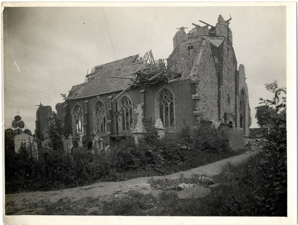 A church in shambles