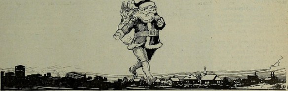 Santa and his sackful of toys.