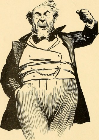 A fat rich guy in evening dress.