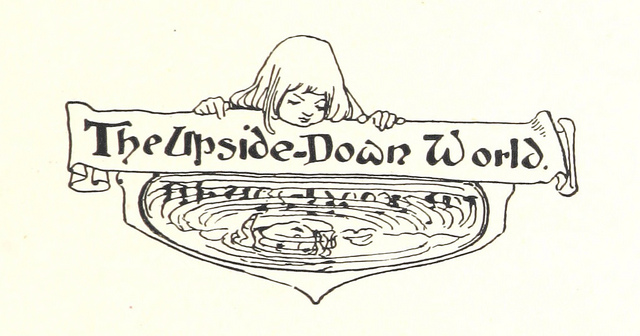 A picture of a girl looking at her reflection in a pond with the words, 