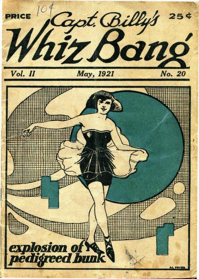 Cover of Capt. Billy's Whiz Bang Magazine advertising